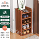 耐家鞋架家用門(mén)口入戶(hù)門(mén)簡(jiǎn)易小窄分層出租屋用架子收納神器省空間 【精選款-五層】古檀木色