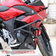 山竹（shanzhu）適用于豪爵鈴木gsx250r護(hù)杠防摔杠保險杠改裝GSX250R防摔棒一字杠 GSX250R競技杠帶彈簧黑色鋁合金頭