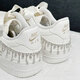 NIKE耐克女鞋【定制球鞋】夢(mèng)幻婚禮空軍一號(hào)板鞋結(jié)婚訂婚法式婚鞋板鞋 夢(mèng)幻婚禮 順豐發(fā)貨 37.5