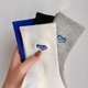 寶蓋丁白色襪子男春夏季長(cháng)襪ins潮牌情侶運動(dòng)吸汗透氣防臭男士春夏高筒 四色各 1雙 均碼