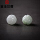 金玉蘭香（JIN YU LAN XIANG）天然翡翠蓮花珠子手工diy玉石散珠手串手鏈隔珠配件材料玉珠子 7-8mm蓮花/顆 翡翠蓮花珠子一顆