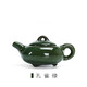 潤(rùn)朋冰裂茶壺單茶壺功夫茶具泡茶壺小茶壺紫砂西施壺全套家用 孔雀綠