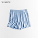 Mom Jane孕婦短褲莫代爾夏季薄款安全褲打底褲睡褲防走光外穿居產(chǎn)后孕期 淺藍色 XL