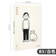 國譽(yù)日本KOKUYO國譽(yù)活頁(yè)本一米新純八孔活頁(yè)本淡彩曲奇外殼可拆卸迪士尼筆記本記事本子簡(jiǎn)約大容量替芯 B5/40頁(yè)白色（Noritake）