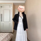 GARNUO黑色小西裝外套女2025春秋新款半身裙小個子高級感休閑西服套裝裙 白色【半身裙】 S【80-100斤】