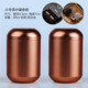 ORTOR密封金屬茶葉罐便攜小巧茶罐防潮防蛀保鮮罐子外出旅行出差 小號咖啡色迷你茶葉罐2只裝
