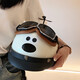 zdk3C認證創(chuàng  )意卡通狗狗電動(dòng)車(chē)頭盔女冬季新國標復古男士可愛(ài)半盔情侶情人節禮物電瓶車(chē)安全帽 【3C認證】卡通狗狗頭盔