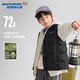 Skechers斯凱奇兒童羽絨背心冬季男女童外套羽絨馬甲L424K080/L425K029 碳黑/0018 150 cm