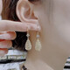 媞陌日韓鑲鉆鏤空水滴耳環(huán)女小眾設(shè)計(jì)感時尚耳扣耳墜氣質(zhì)優(yōu)雅輕奢耳飾 金色鏤空水滴耳扣A01-102