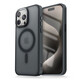 其勢 適用蘋(píng)果13磁吸手機殼 magsafe無(wú)線(xiàn)充電 磨砂膚感防摔防指紋透明保護套 女男高端輕奢簡(jiǎn)約款 鈦黑 iPhone 13 Mini