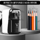 大V素描削筆器炭筆卷筆刀速寫(xiě)鉛筆刀大衛轉筆刀小學(xué)生削筆機美術(shù)專(zhuān)用鉛筆美術(shù)生刨筆刀dav大v手搖削筆刀 小v速寫(xiě)款 灰白色