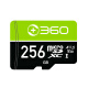360存儲卡 256GB TF（MicroSD）V30 高度耐用內存卡 讀速90MB/s