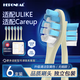 HEPONKAL 適配Ulike電動(dòng)牙刷頭UB603/UB601/UB602海綿寶寶黃色careup通用成人替換頭CS01/CB02 6支 【無(wú)銅款】清潔黃色
