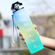 康知緣（KANGZYUAN）運動水杯男女高顏值Tritan耐高溫塑料泡茶杯帶刻度成人直飲杯子綠