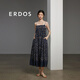 ERDOS 春夏寬松度假風(fēng)吊帶幾何定位印花時(shí)尚度假女連衣裙 藏藍 M 160/84A