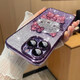 速舞 蘋果15promax手機(jī)殼女款立體KT鑲鉆16Pro自帶鏡頭膜iPhone13硅膠軟殼14Pro全包防摔12閃粉保護(hù)套 【暗紫色】閃粉立體鑲鉆KT+自帶防塵網(wǎng) iPhone 14Pro Max【