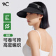 VVC成毅同款防曬帽子女遮陽(yáng)帽女夏太陽(yáng)帽遮陽(yáng)全臉帽空頂帽 雅黑