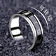 BJYL刻字可轉動(dòng)戒指男士潮流韓版嘻哈羅馬數字男士單身戒指食指戒子 默認發(fā)9，其他尺碼備注