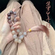 曉夢(mèng)佘太翠手持金絲玉女紫羅蘭手串酒漬玫瑰手鏈文玩復古國風(fēng)手飾 【珠子直徑18mm】紫羅蘭18子手持
