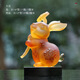 古韻琉璃 琉璃玉兔富貴如意兔子擺件兔年生肖家居客廳辦公室裝飾 大號(送底座，刻字聯(lián)系客服)