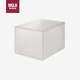 無印良品（MUJI）聚丙烯收納箱/抽屜式/深 儲物箱玩具整理箱 塑料透明可疊加儲物箱