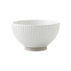 NITORI宜得利家居 廚房餐具陶瓷碗家用日式4.3英寸豎紋飯碗 白色