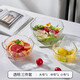 青蘋果玻璃水果盤創(chuàng)意現(xiàn)代客廳茶幾家用零食盤糖果盤水果盆輕奢風(fēng)果盤 透明果盤【大中小三件套】