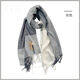 鄂爾多斯市產(chǎn)羊絨格子圍巾女冬季韓版百搭情侶保暖圍脖男禮物潮披 灰色收藏加購贈送購物袋