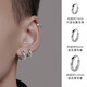 BJYLS999足銀耳釘男士養(yǎng)耳洞素圈耳環(huán)實(shí)心2025爆新款耳圈純銀耳扣耳飾 單只12mm素圈耳環(huán)【999足銀】
