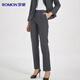 羅蒙西褲女士四季款商務(wù)休閑高腰彈力西裝長(cháng)褲子直筒正裝職業(yè)工裝褲女