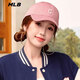 MLB棒球帽【女明星虞書欣同款】男女鴨舌帽軟頂3ACP7701N-45PKM-F