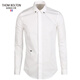 湯姆波爾頓 THOM BOLTON襯衫男長(cháng)袖修身商務(wù)CD小蜜蜂刺繡純棉高端內搭白襯衣男士休閑春秋 白色 XXL / 185/42(建議83-85kg)
