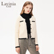 Lavinia Club拉維妮婭撞色外套女2025春新款時(shí)尚通勤圓領(lǐng)小香風(fēng)落肩針織開(kāi)衫女 白色 M 165/88A