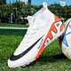 KUNY出口C羅刺客16新款高幫足球鞋男款碎釘兒童成人比賽學(xué)生訓練 白紅碎釘 39