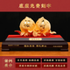碧琉璃（biliuli）絨沙金壽桃擺件福壽雙全送爺爺奶奶長(cháng)輩老人生日禮物大壽賀壽禮品 大號刻字專(zhuān)拍（內容聯(lián)系客服）