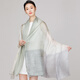 吳蠶里真絲斜紋雪紡絲巾桑蠶絲女士夏季時(shí)尚大披肩沙灘巾防曬圍巾送禮盒