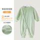 七樂(lè )豆嬰兒秋冬款珊瑚絨連體衣服外出女寶寶冬裝加絨加厚冬季小月齡睡衣 奶綠(單層常規款) 66cm