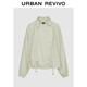 UR2025秋季新款女裝休閑翻領(lǐng)斜門(mén)襟抽繩超寬松外套UWH150096
