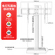 三策55-65-75-85-100英寸電視機底座落地隱藏式支架電視架免打孔增高架電適配海信小米TCL華為東芝長(cháng)虹 37-90寸   落地支架-加粗單立柱方底盤(pán)白