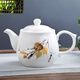 祥燕（xiangyan） 大容量家居茶壺帶過濾網(wǎng)1000ml辦公茶水壺大號泡茶壺青瓷冷水壺 秋葉鳴蟬
