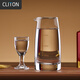 CLITON白酒杯分酒器100ml酒具套裝茅臺一口小酒杯刻度分酒壺酒盅1壺1杯