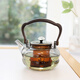 清韻逸品耐高溫玻璃泡茶壺茶水分離高檔電陶爐煮茶器養生壺提梁壺辦公會(huì )客 如意提梁壺 (灰色)