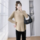 ARTFULMOM英國孕婦打底衫秋冬內搭半高領(lǐng)毛衣冬季可哺乳針織長(cháng)袖上衣秋冬裝 燕麥色【常規款】 L