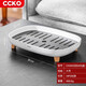 CCKO茶盤(pán) 茶具托盤(pán)茶臺(tái)茶托功夫茶盤(pán)配件 儲(chǔ)水式小茶盤(pán)帶排水瀝水盤(pán) 大號(hào)瀝水托盤(pán)