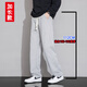 加長(cháng)版褲子男高個(gè)子190瘦高直筒運動(dòng)男生拖地超長(cháng)長(cháng)褲105110115CM 【褲長(cháng)】112CM【灰色】185-192高 XL 【110-130斤】