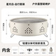 赟婭圍爐煮茶燒烤爐庭院韓式烤肉爐子家用取暖碳爐戶外露營(yíng)野餐碳烤爐 星光白【六件套含收納包】
