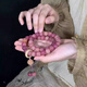 芯奢烏梅子醬菩提雙圈手串女士菩提根手鏈女士配飾女款文玩手持念珠 烏梅子醬