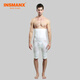 INSMANX高腰收腹塑身褲夏薄透氣塑腿褲緊身內褲提臀褲收腹褲男士束腰收胃 白色 XL
