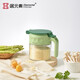 居元素玻璃調(diào)料罐自動(dòng)開合防漏油壺廚房家用大容量硼硅家用鹽糖罐調(diào)味罐 【調(diào)料罐】果粉綠