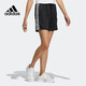 阿迪達斯 （adidas）黑色潮流運動透氣舒適女裝休閑運動短褲HN0009